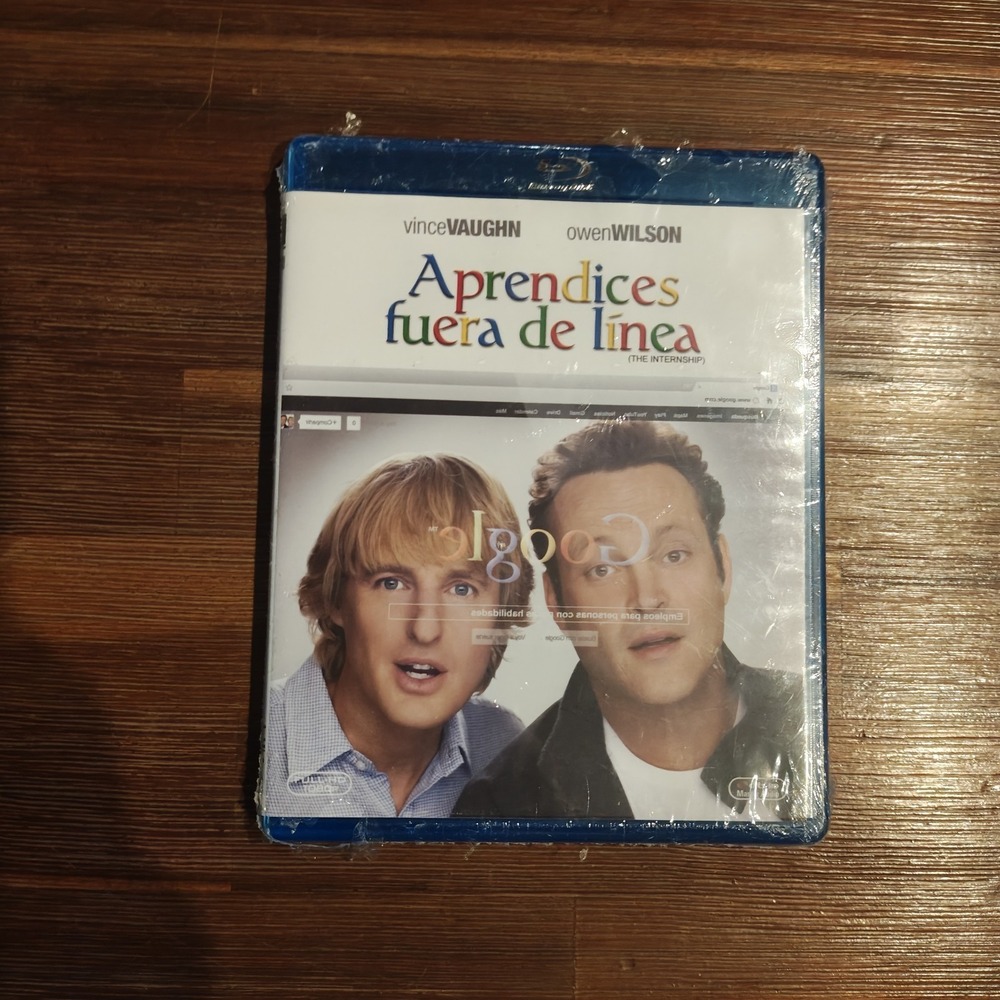 The Internship Blu-ray New Sealed Aprendices Fuera de‎ Linea Spanish Version